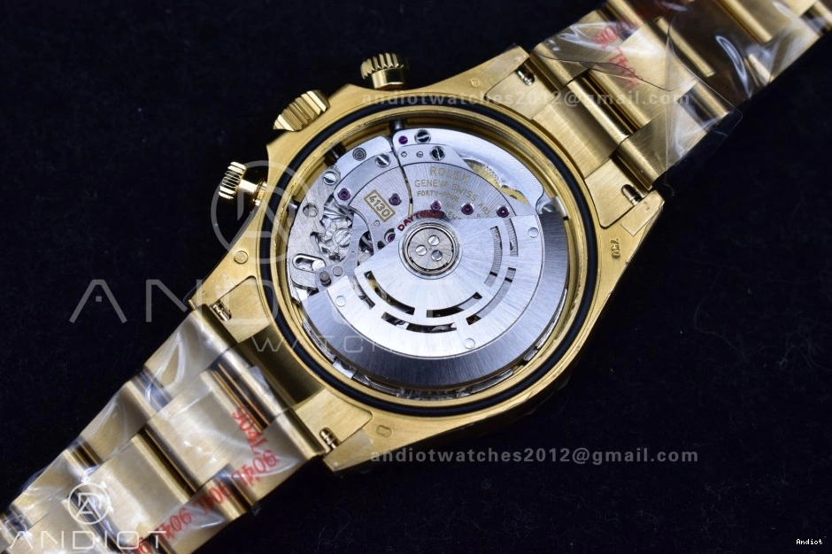 116508 Daytona Edition QF Black on Bracelet 1:1 Best Dial YG SH4130 Diamonds V2 0126